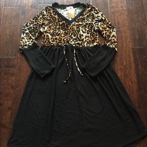 Leopard & Black dress